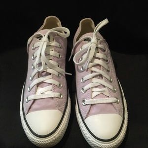 Purple Converse tennis shoes
